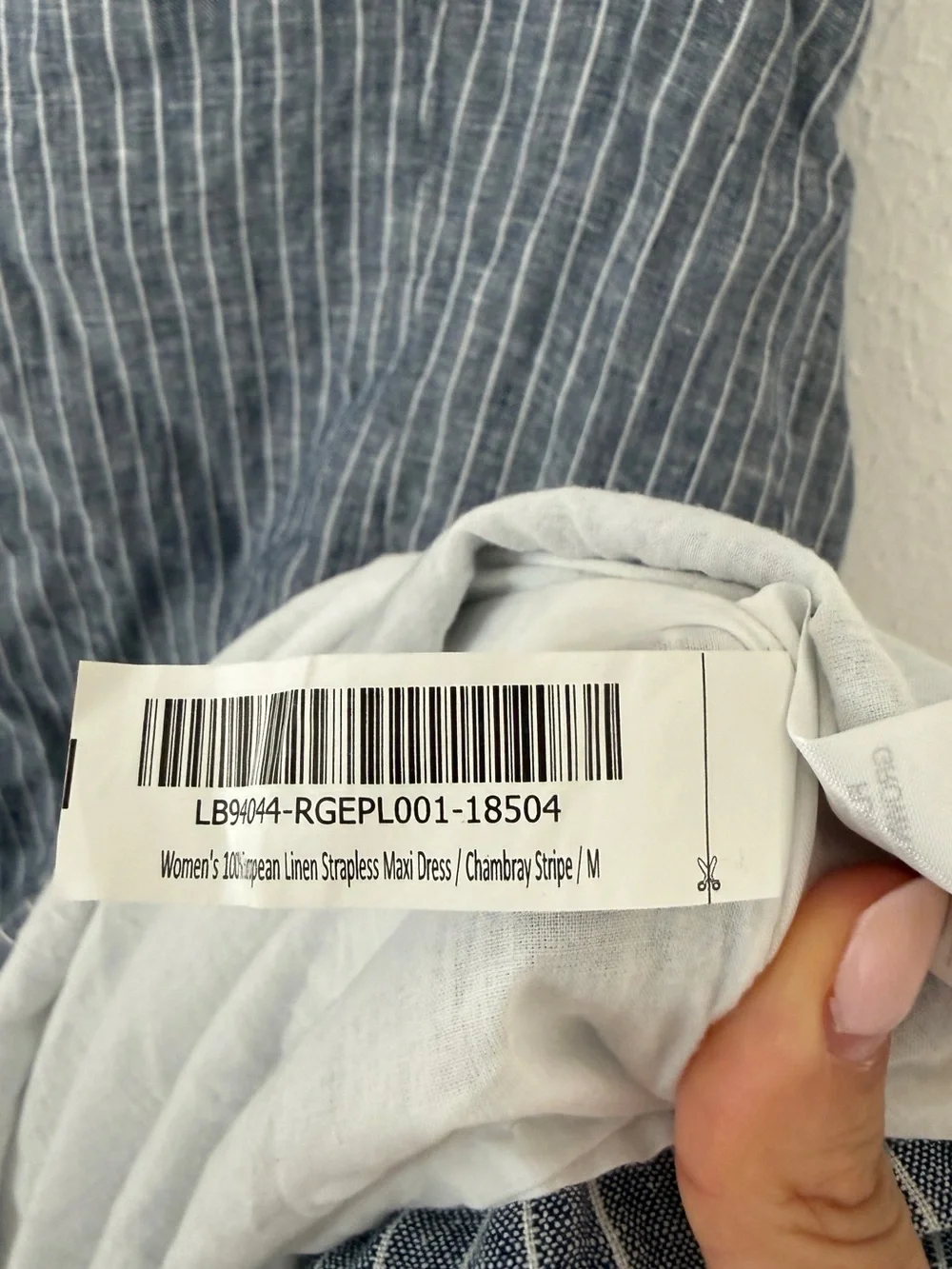 100% European Linen Strapless Maxi Dress - Picture 10 of 11